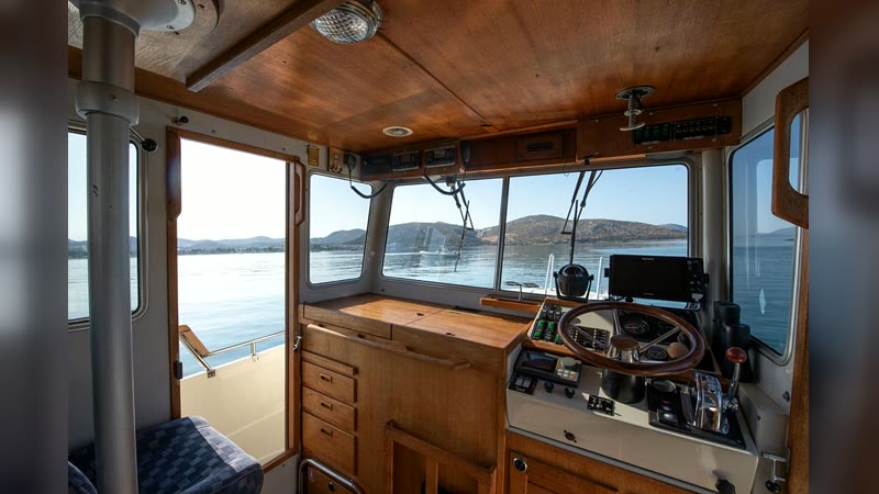 At the helm of the Targa 27