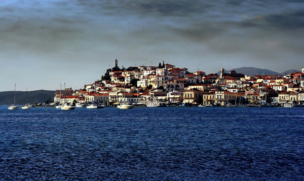 Poros town seen from the water